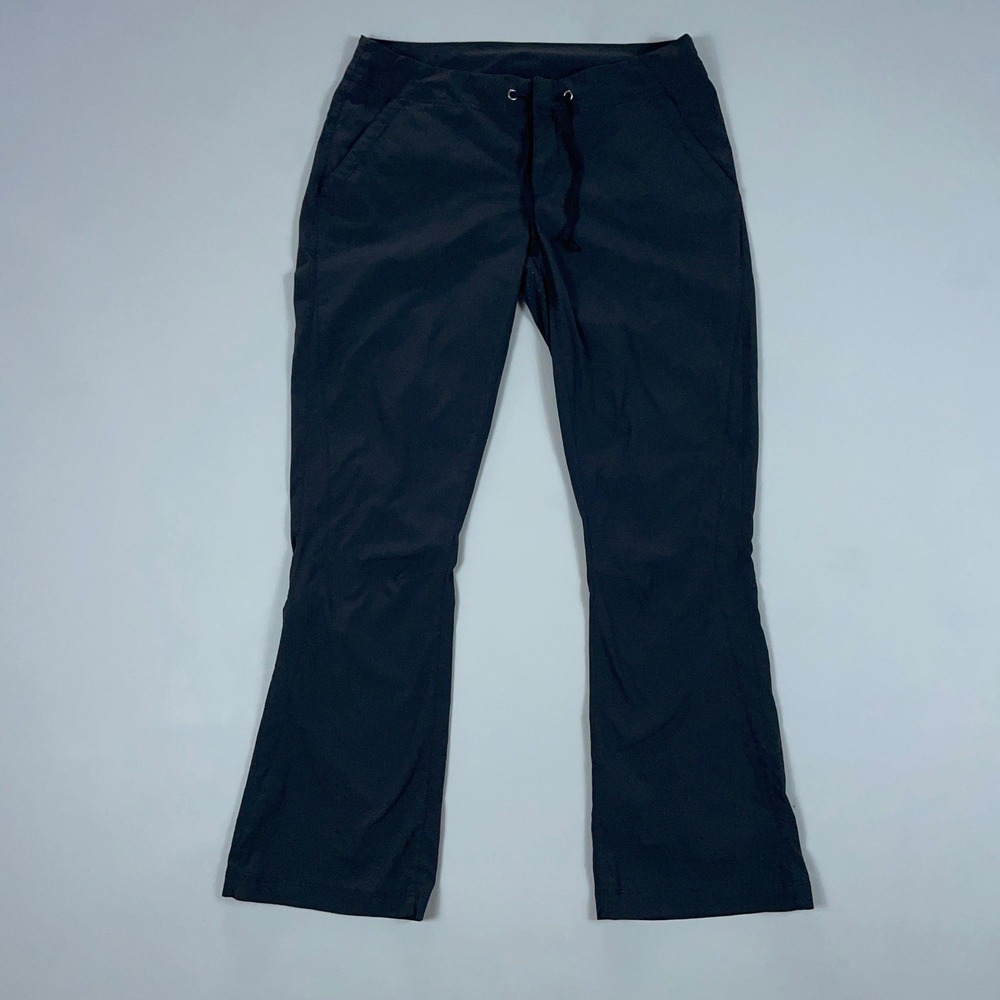 Columbia Womens Black Hiking Pants Outdoor Drawstring Trousers Size 8 Short